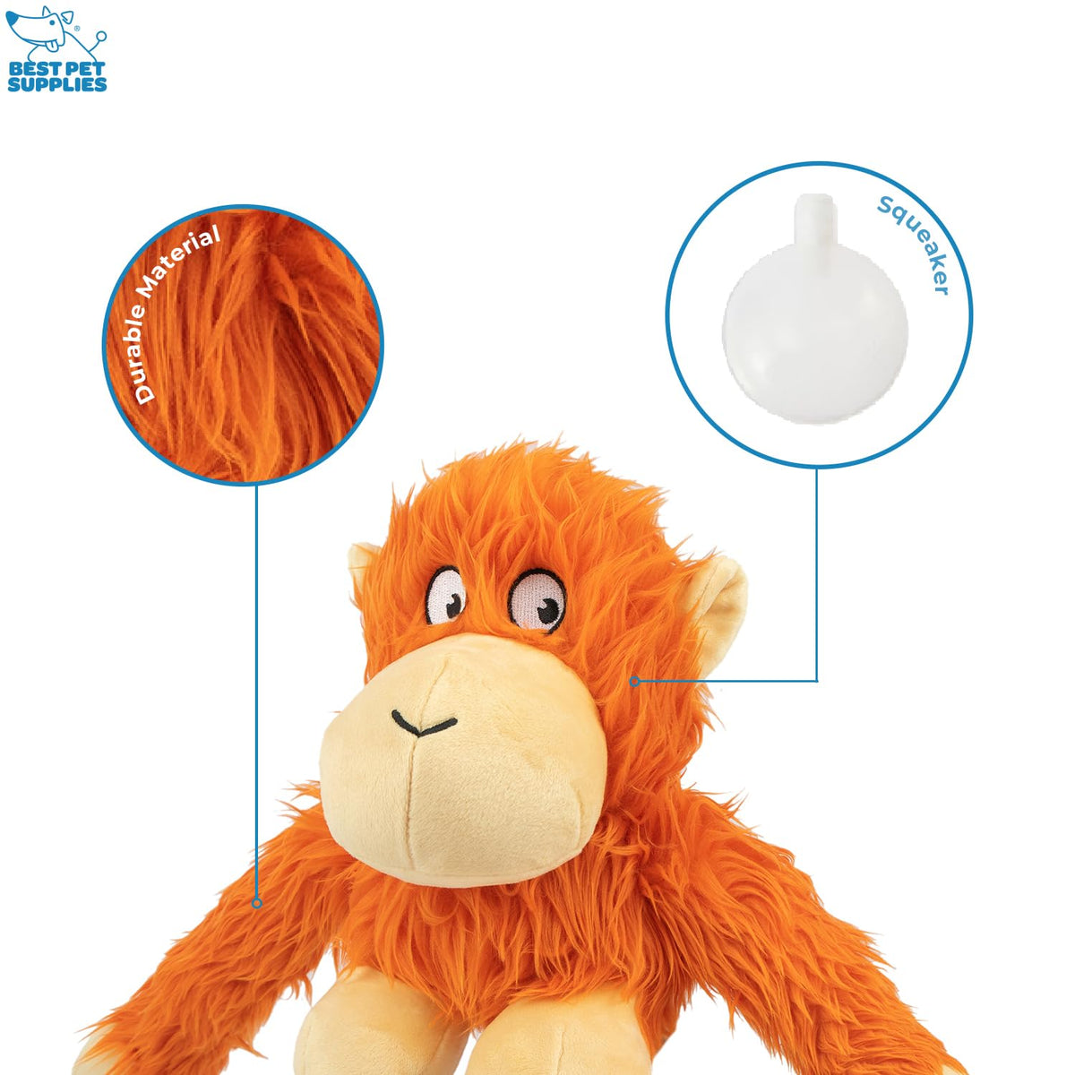 Best Pet Supplies Interactive Squeaky Dog Toy - Crinkle Duck, Blue Father Jim Norris notebooks