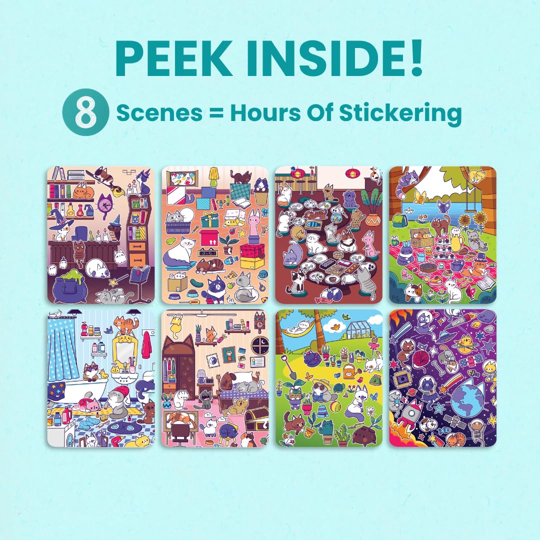 Cupkin Animal Habitats Sticker Book | 12 Coloring & Activity, 500+ Stickers