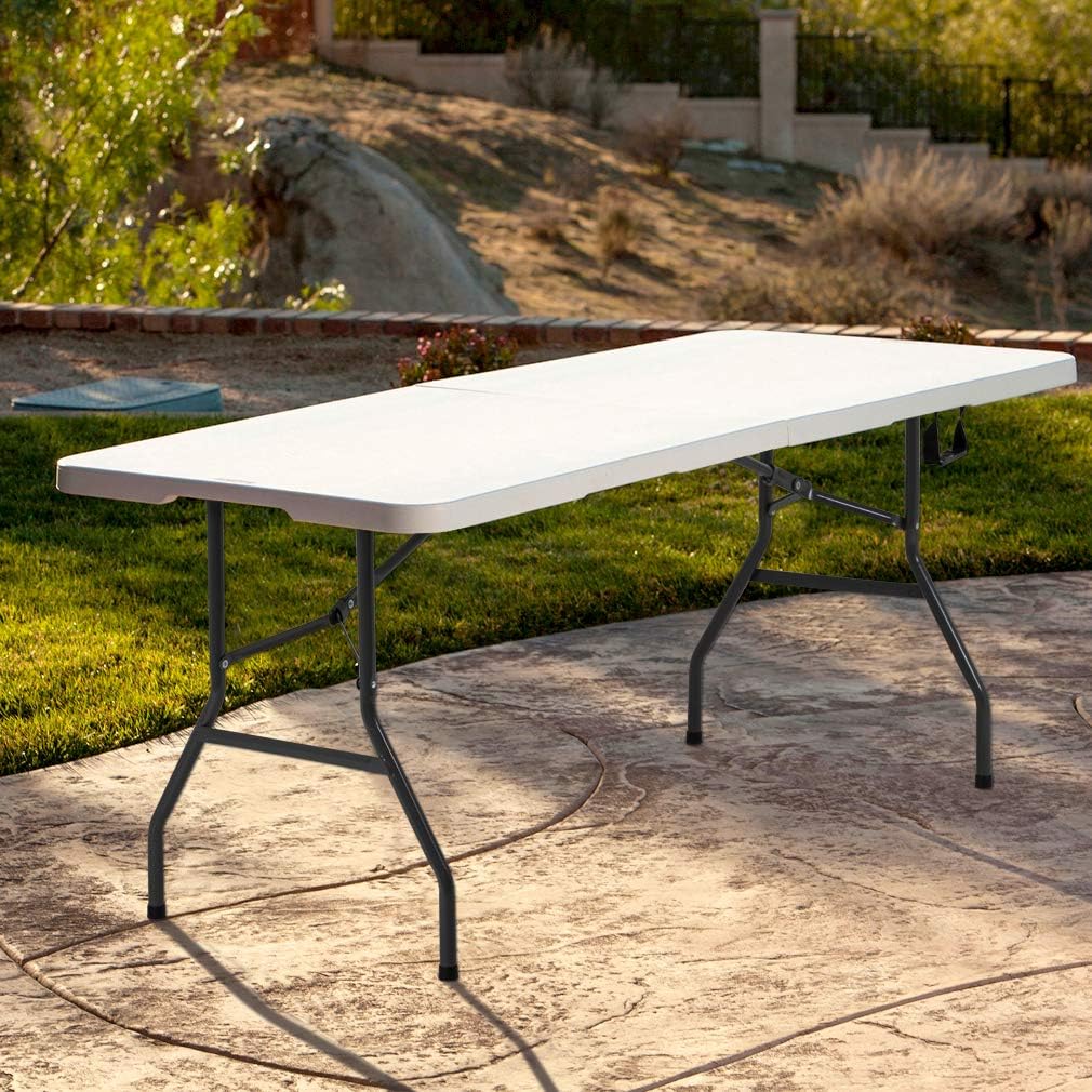 BestOffice | 6FT Folding Table | Black | Portable Plastic Table Father Jim Norris notebooks