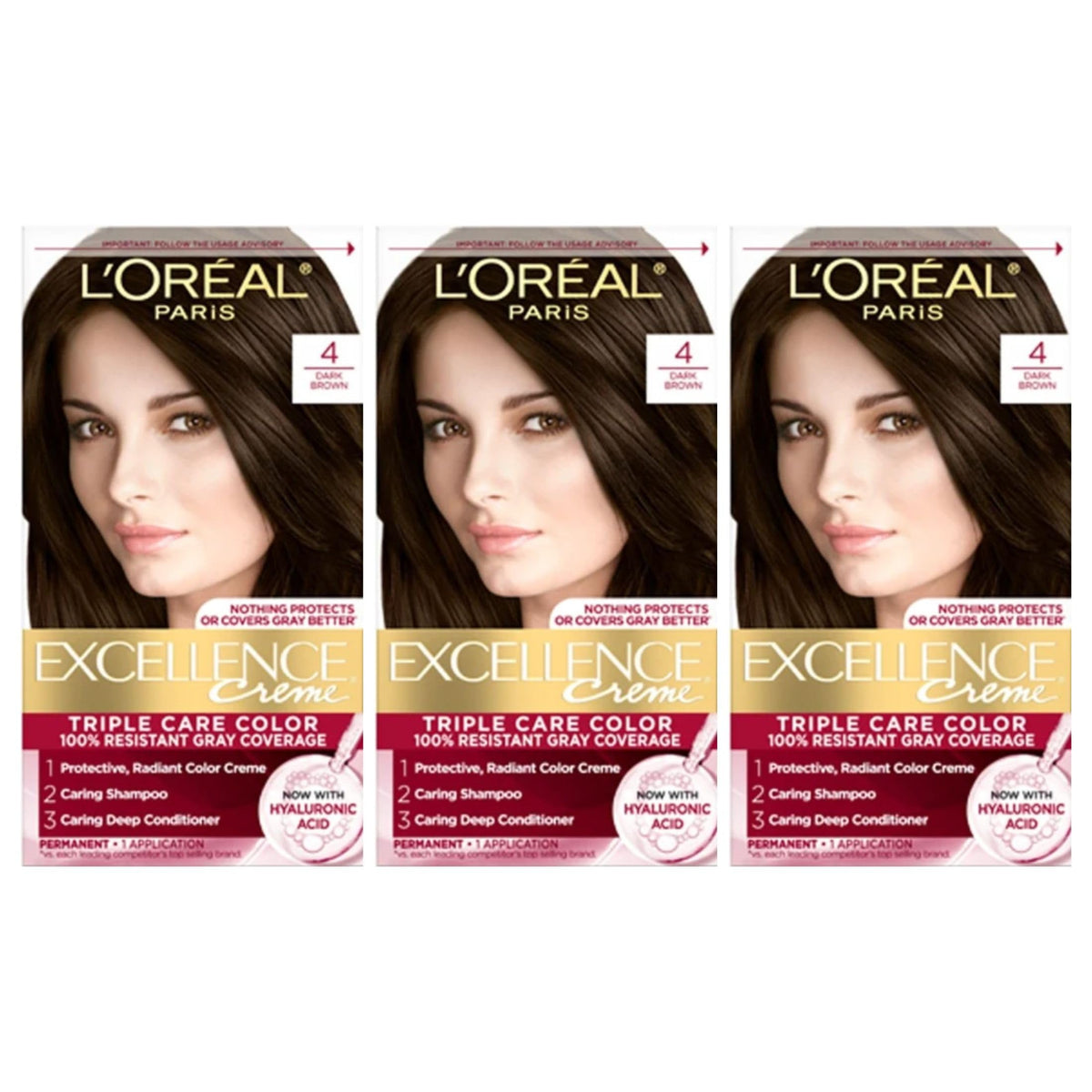 L'Oreal Paris Excellence Crème Hair Color, 4AR Dark Chocolate Brown Father Jim Norris notebooks