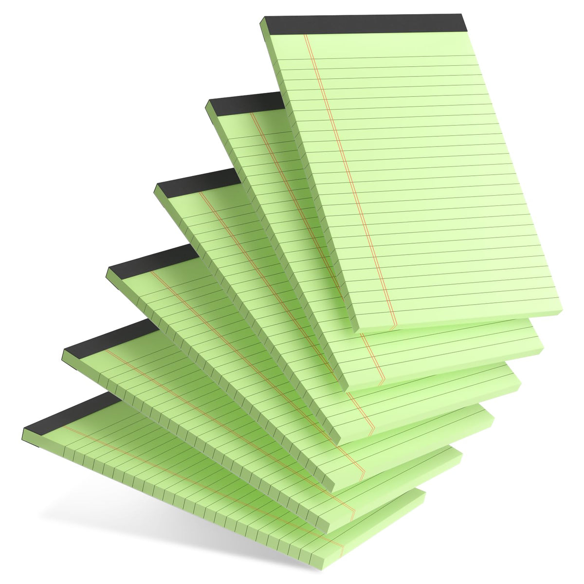 AILZFEI 6pcs Small Note Pad 5x8 College Ruled Legal Pads Paper Notepads 6 Pack Study Back Writing Pads 5 x 8 Legal Pads Perforated Narrow Ruled Pads of Paper White Father Jim Norris notebooks
