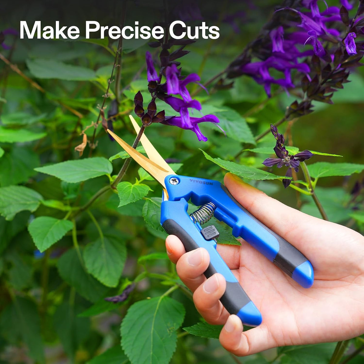 VIVOSUN 6.5 Inch Gardening Scissors Hand Pruner Pruning Shear with Straight Stainless Steel Blades Orange 1-Pack Father Jim Norris notebooks