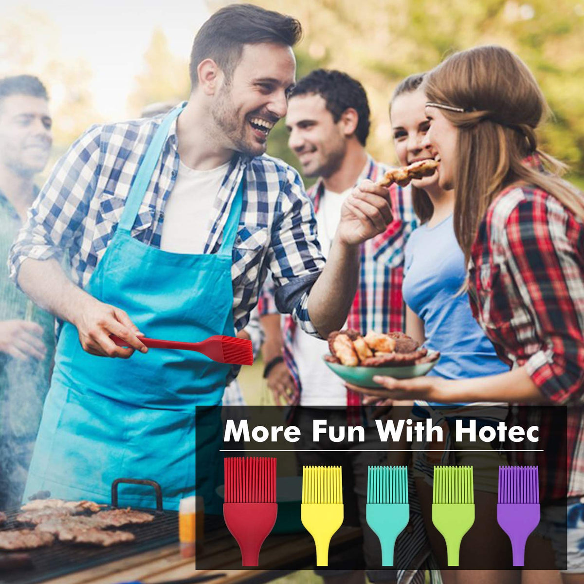 HOTEC Silicone Basting &Pastry Brushes BPA Free, Classic Blue 2 Father Jim Norris notebooks
