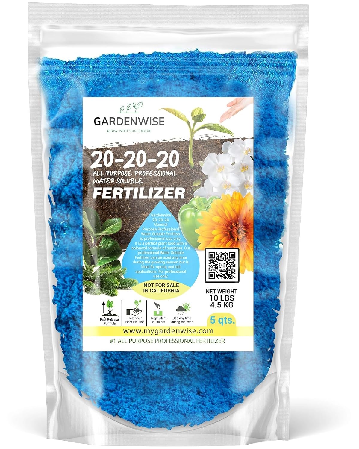 GARDENWISE 6-3-0 All-Purpose Professional Eco-Friendly Slow-Release Nitrogen Fertilizer with Iron & Calcium,Non-Burning, Enhances Soil Structure,for Indoor&Outdoor Plants,Vegetable Gardens (2 QUARTS) Father Jim Norris notebooks