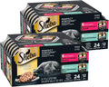 Sheba Perfect Portions Cuts Wet Cat Food, Salmon & Tuna, 2.6 oz, 12 ct, 2pk