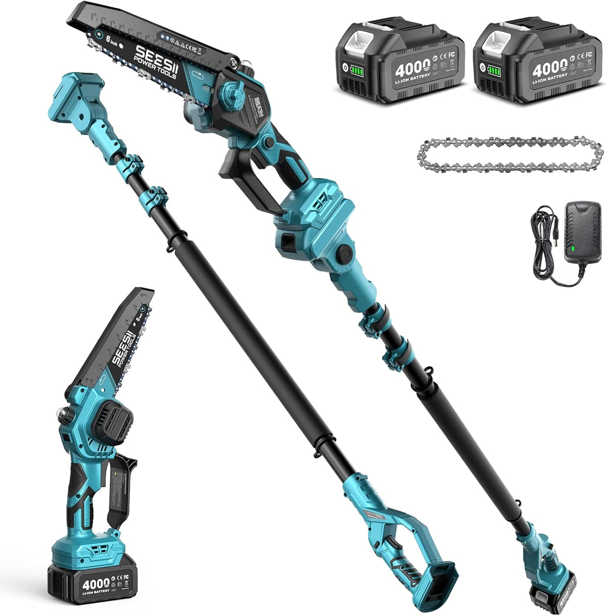 SEESII Flagship 8-Inch Cordless Mini Chainsaw, Upgraded Brushless Motor Father Jim Norris notebooks