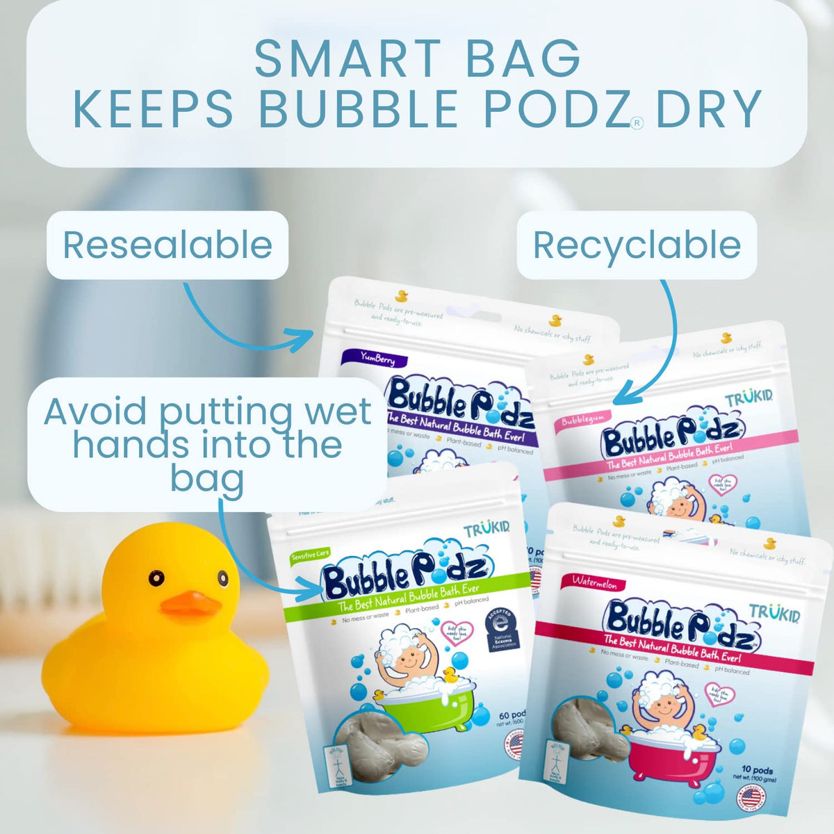 TruKid Bubble Podz Bubble Bath for Kids,