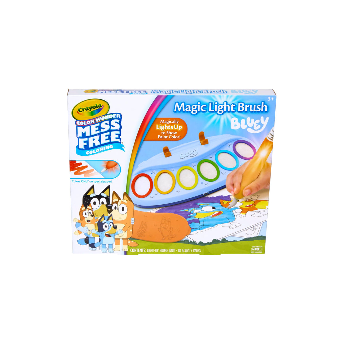Crayola Color Wonder Magic Light Brush, Mess Free Painting for Kids, Age 3+