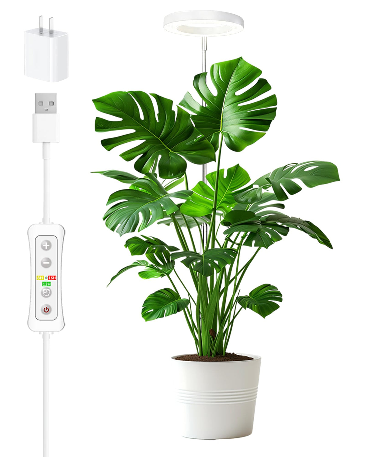 Yadoker 144 LEDs Full Spectrum Plant Grow Light for Indoor Plants,Height Adjustable, 6.3" Aluminum Housing,Automatic Timer with 8/12/16 Hours,10-Level Brightness,Black Plant Light with Base,2 Pack Father Jim Norris notebooks