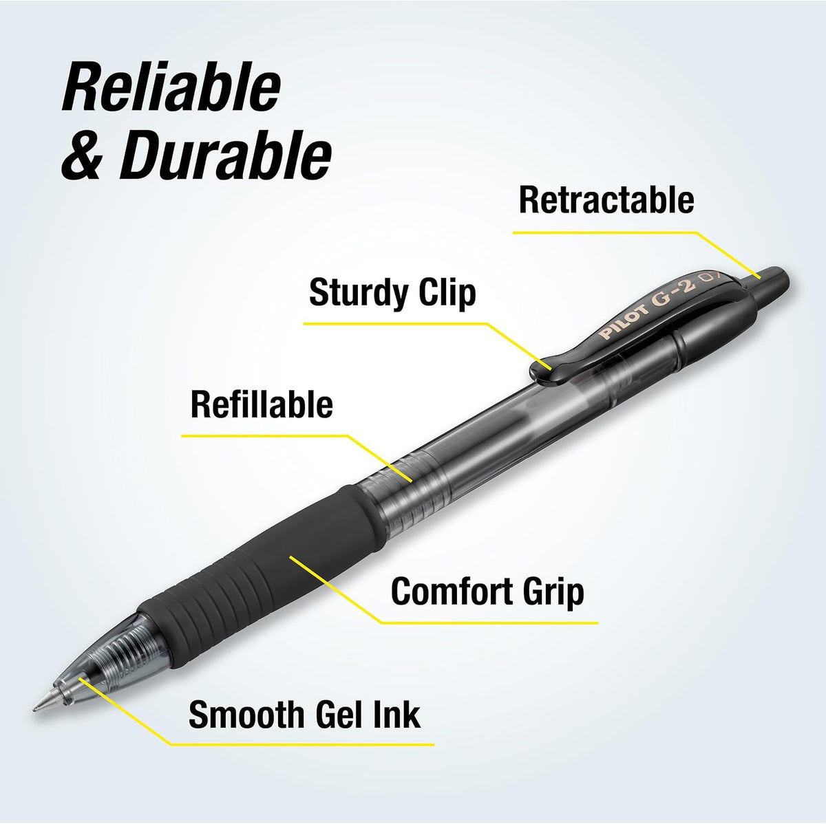 PILOT G2 Premium Gel Pens, Fine Point 0.7mm, Black Ink, 12-Pack Father Jim Norris notebooks