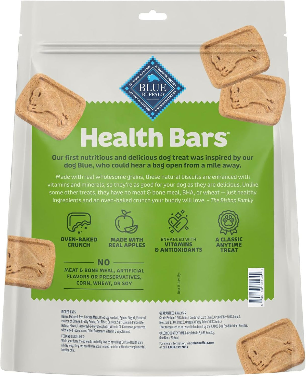 Blue Buffalo Health Bars Pumpkin & Cinnamon Dog Biscuits, 16 oz Father Jim Norris notebooks
