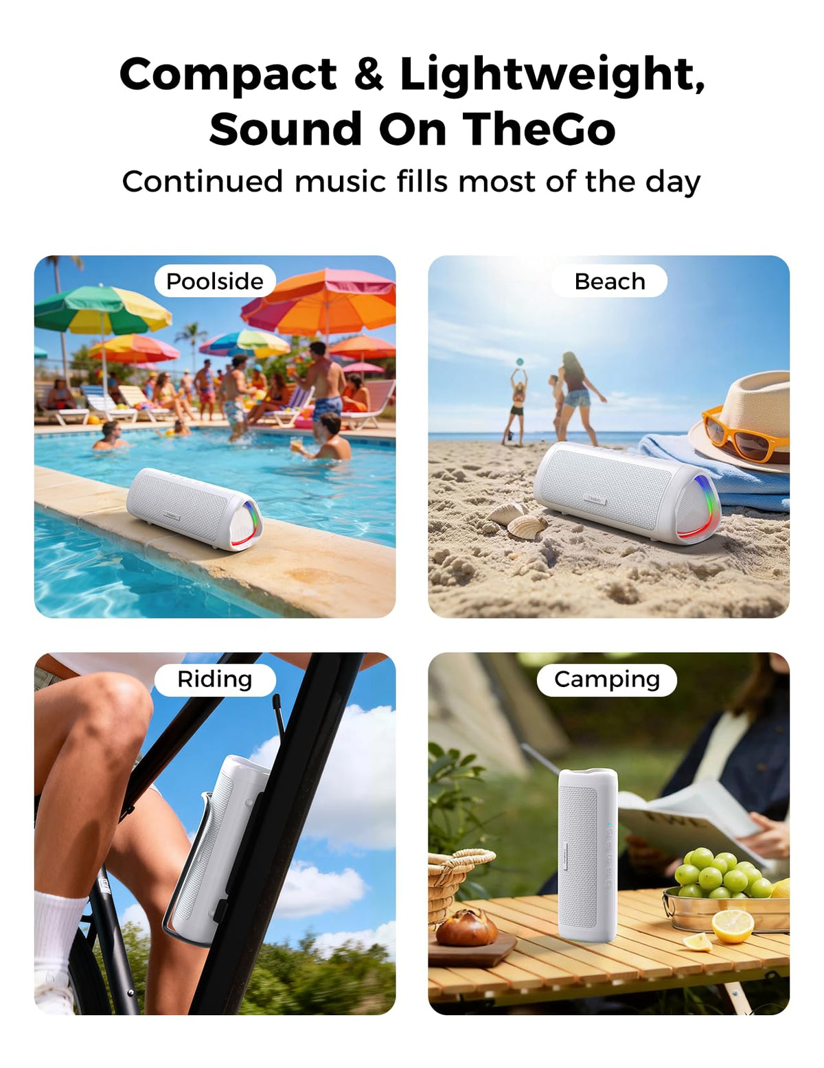 Bluetooth Speaker, 20W HD Sound, Portable Wireless, IPX5 Waterproof, Up to 24H Playtime, TWS Pairing, for Home/Party/Outdoor/Camping/Beach Essentials, Electronic Gadgets, Birthday Gift (Black) Father Jim Norris notebooks