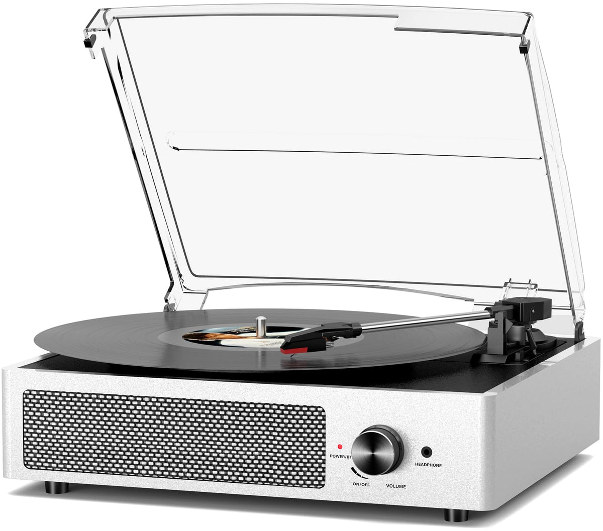 Vinyl Record Player Turntable with Built-in Bluetooth Receiver & 2 Stereo Speakers, 3 Speed 3 Size Portable Retro Record Player for Entertainment and Home Decoration Father Jim Norris notebooks