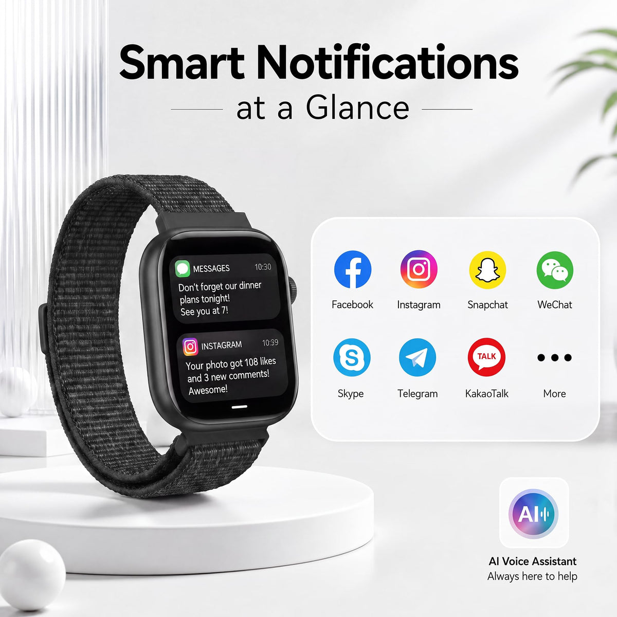 Smart Watch for Women, 1.83"HD Fitness Trackers with Answer/Calls, 2 Bands Father Jim Norris notebooks