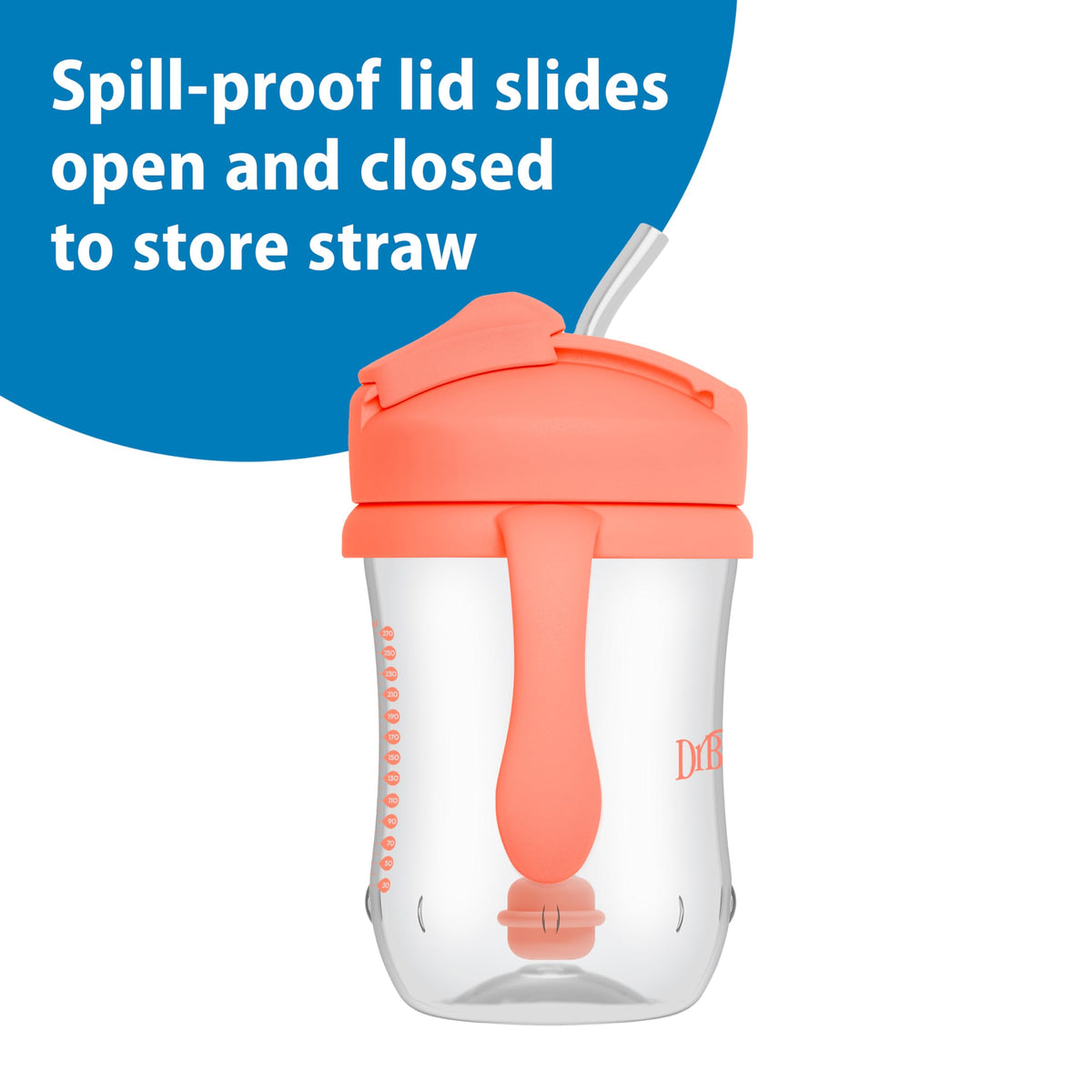 Dr. Brown's Milestones Baby's First Straw Cup, Blue, 1-Pack