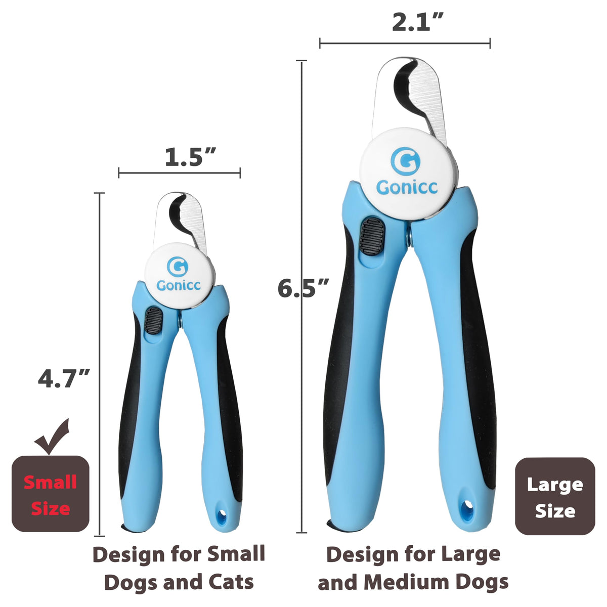 gonicc Professional Dog & Cat, Small Animals Nail Clippers & Trimmers
