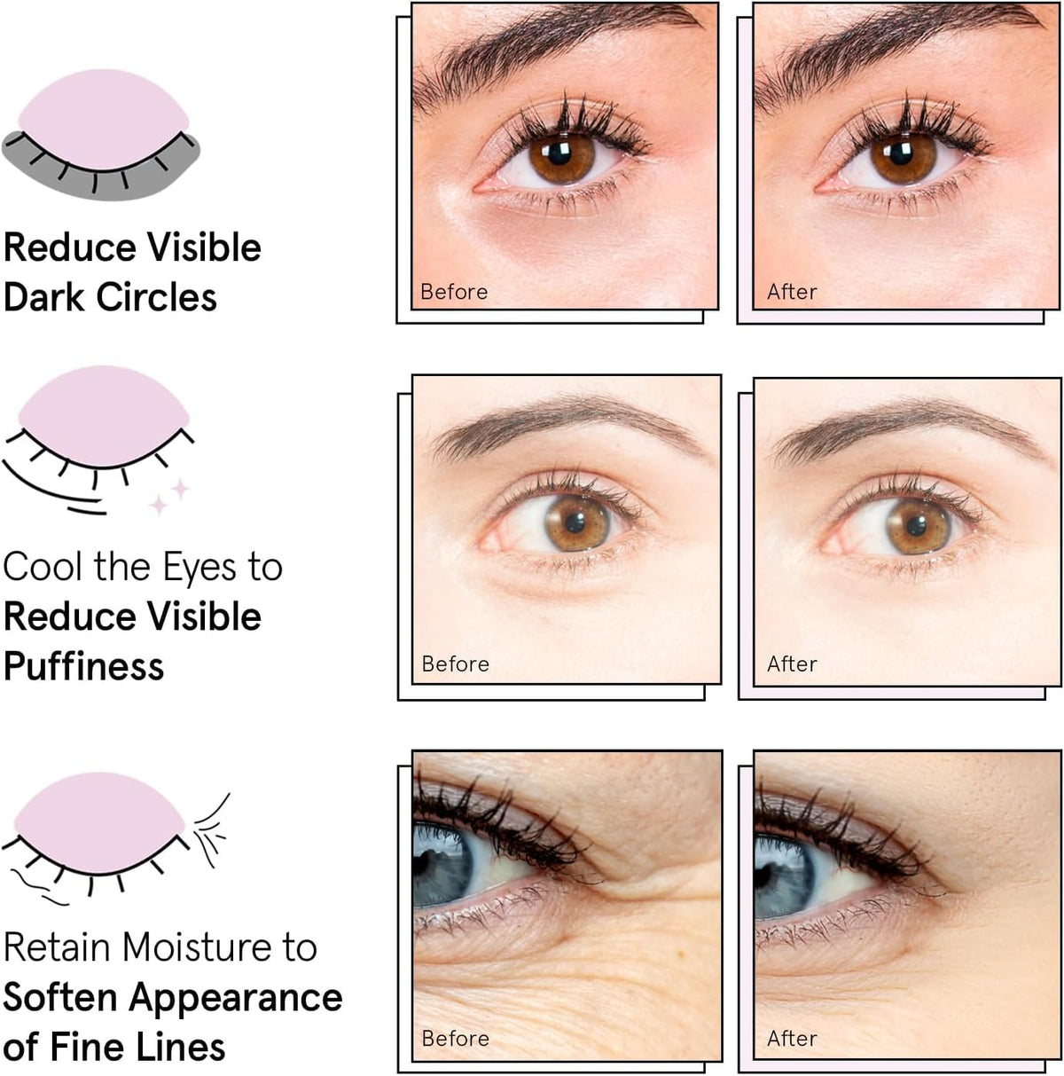 grace & stella Award Winning Eye Patches for Women (24 Pairs, Gold)
