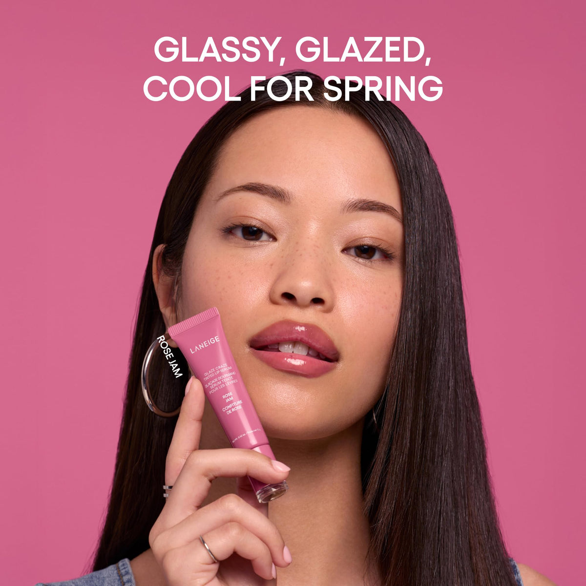 LANEIGE Glaze Craze Tinted Lip Serum with Plumping Polypeptides Father Jim Norris notebooks