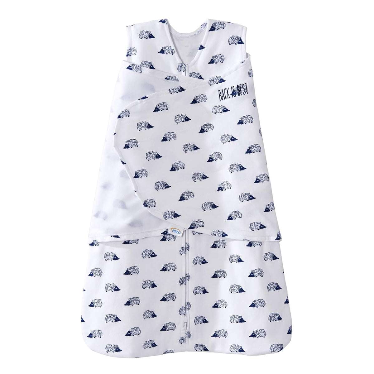 HALO SleepSack Swaddle | Cotton | 1.5 TOG | 68-75°F | 6-12 lbs |Baby Blue