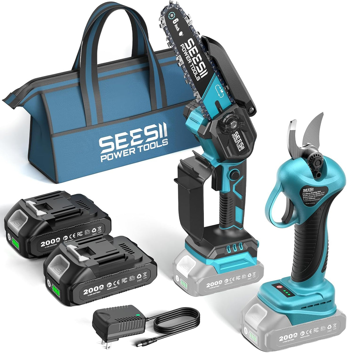 SEESII Flagship 8-Inch Cordless Mini Chainsaw, Upgraded Brushless Motor Father Jim Norris notebooks