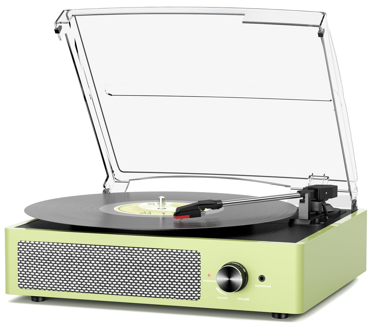 Vinyl Record Player Turntable with Built-in Bluetooth Receiver & 2 Stereo Speakers, 3 Speed 3 Size Portable Retro Record Player for Entertainment and Home Decoration Father Jim Norris notebooks
