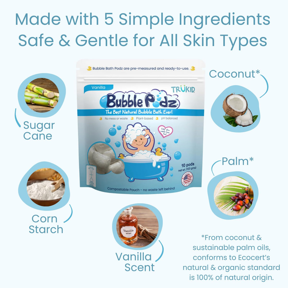 TruKid Bubble Podz Bubble Bath for Kids,