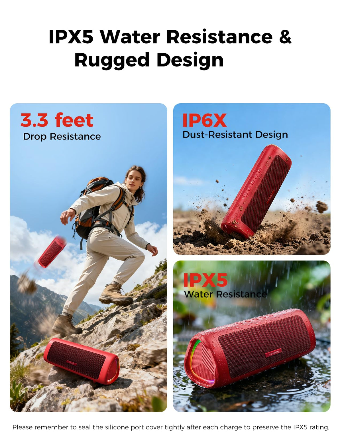 Bluetooth Speaker, 20W HD Sound, Portable Wireless, IPX5 Waterproof, Up to 24H Playtime, TWS Pairing, for Home/Party/Outdoor/Camping/Beach Essentials, Electronic Gadgets, Birthday Gift (Black) Father Jim Norris notebooks