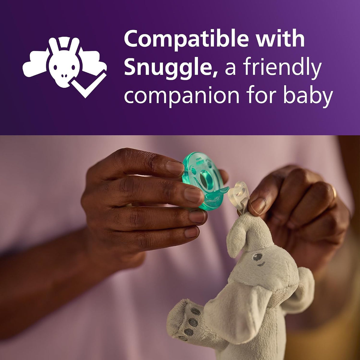 Philips Avent Soothie Baby Pacifier for 0-3 Months, BPA-Free, 4-Pack, Green