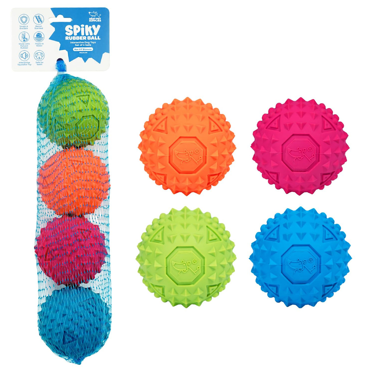 Best Pet Supplies Interactive Squeaky Dog Toy - Crinkle Duck, Blue Father Jim Norris notebooks