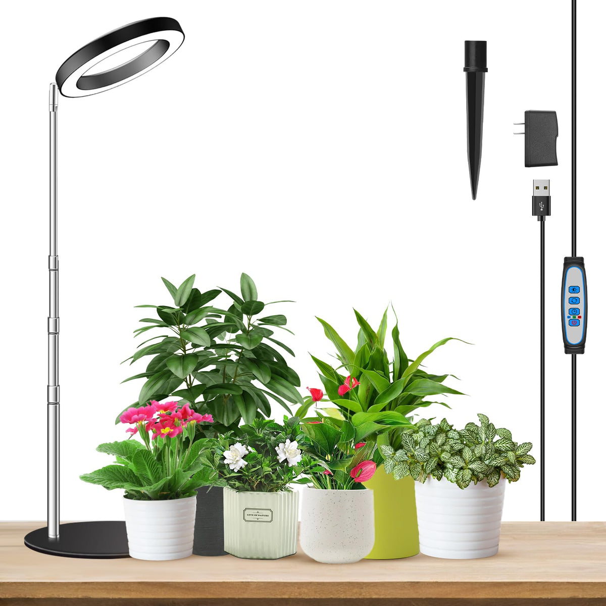 Aokrean Grow Lights for Indoor Plants Growing, Full Spectrum with Base Father Jim Norris notebooks