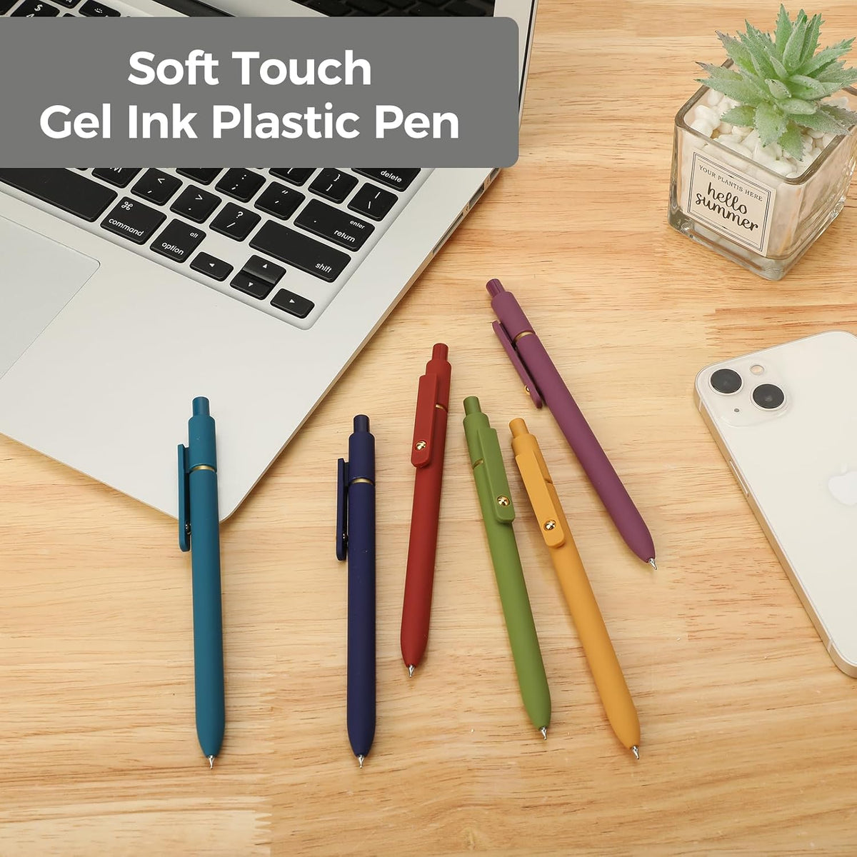 Ddaowanx Gel Pens,6 Pcs 0.5mm Retractable Quick Dry Black Ink Pens Father Jim Norris notebooks