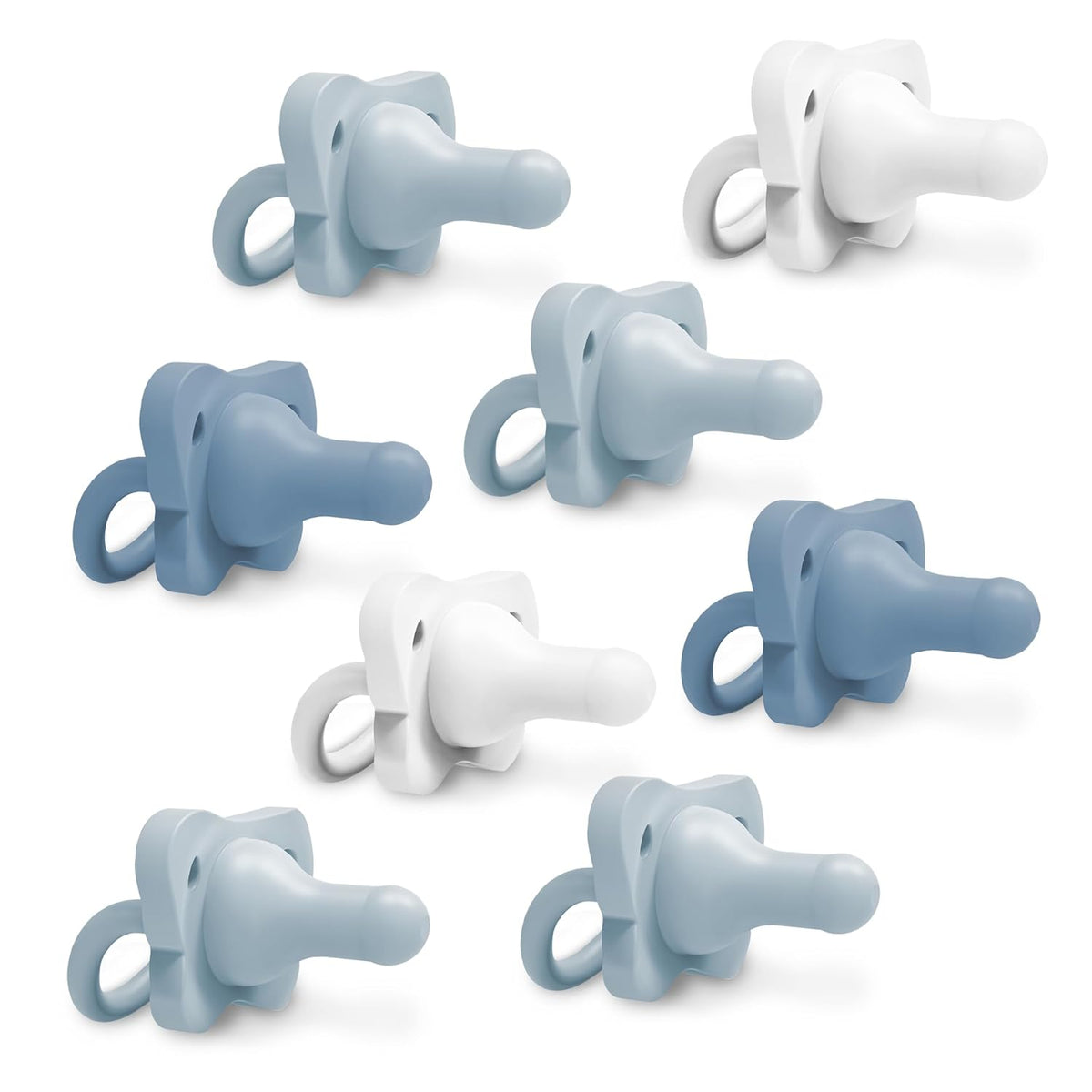Dr. Brown's HappyPaci Baby Pacifier, Gray, Green, Ecru, 0-6m, 4-Pack