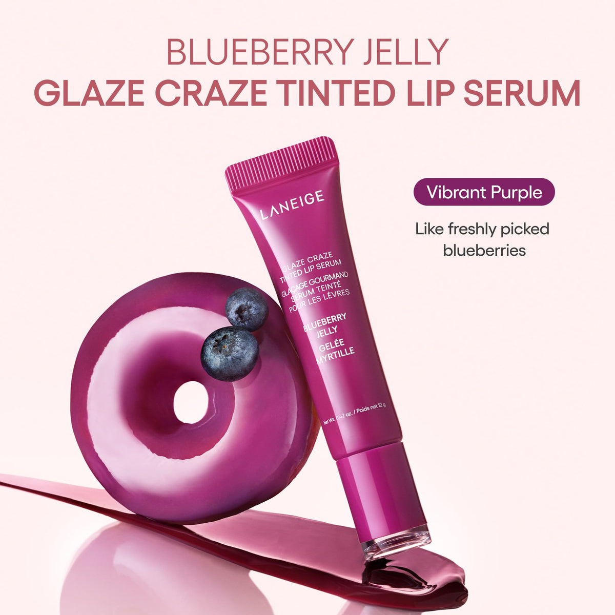 LANEIGE Glaze Craze Tinted Lip Serum with Plumping Polypeptides Father Jim Norris notebooks