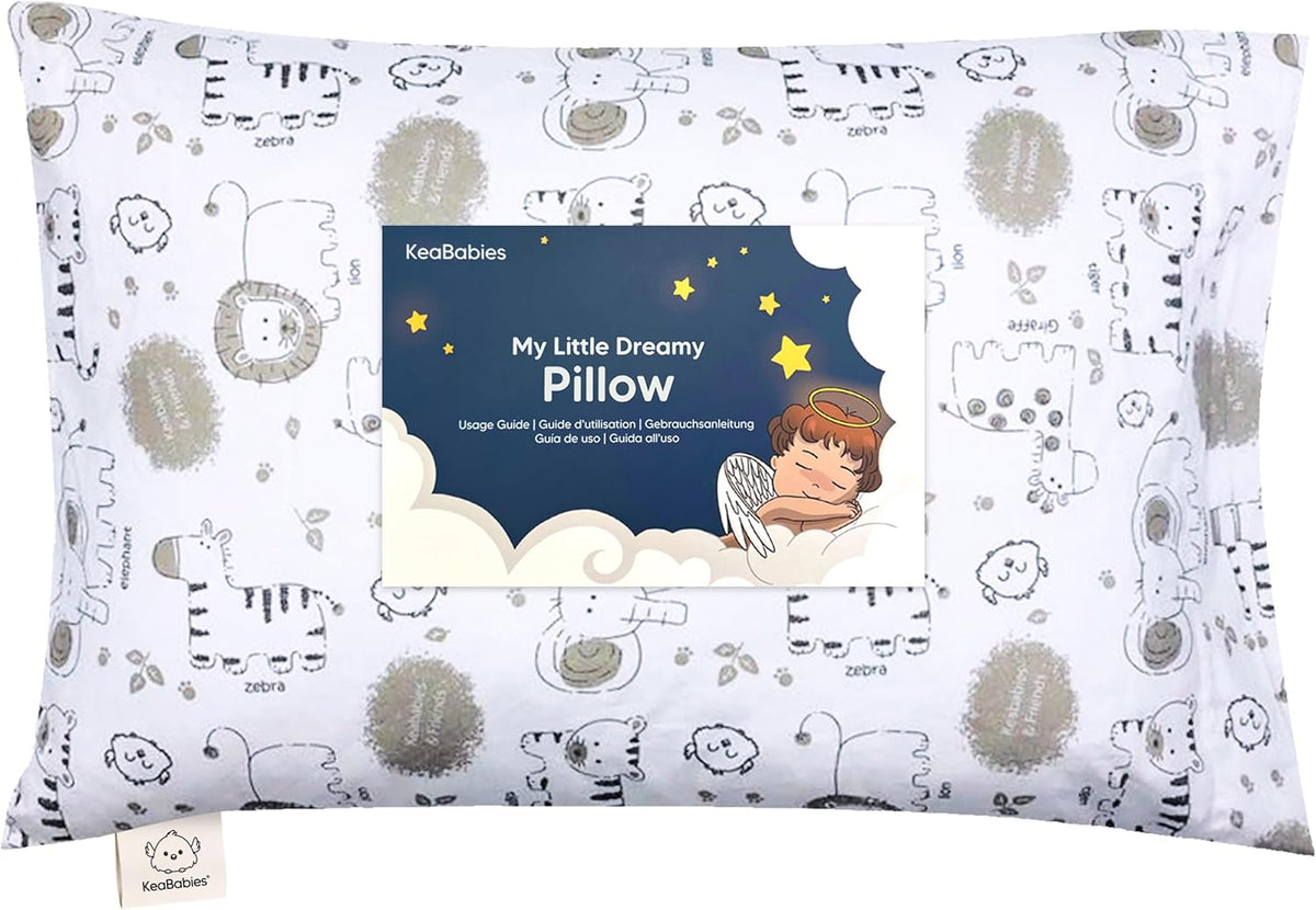 Toddler Pillow with Pillowcase, 13x18 My Little Dreamy Pillow (ABC Land)