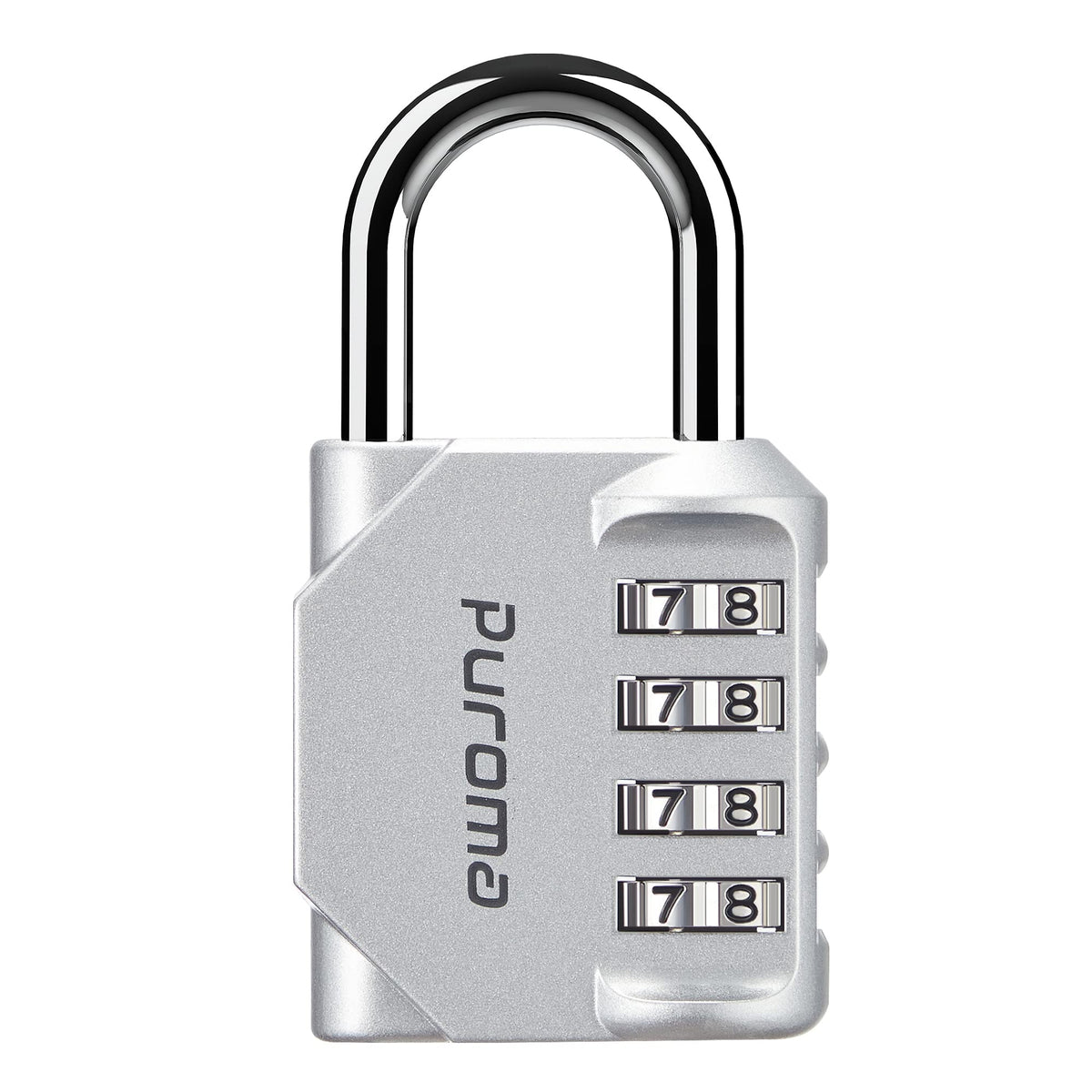 Puroma 2 Pack Combination Lock Locker 4 Digits Combo Padlock Gym Black