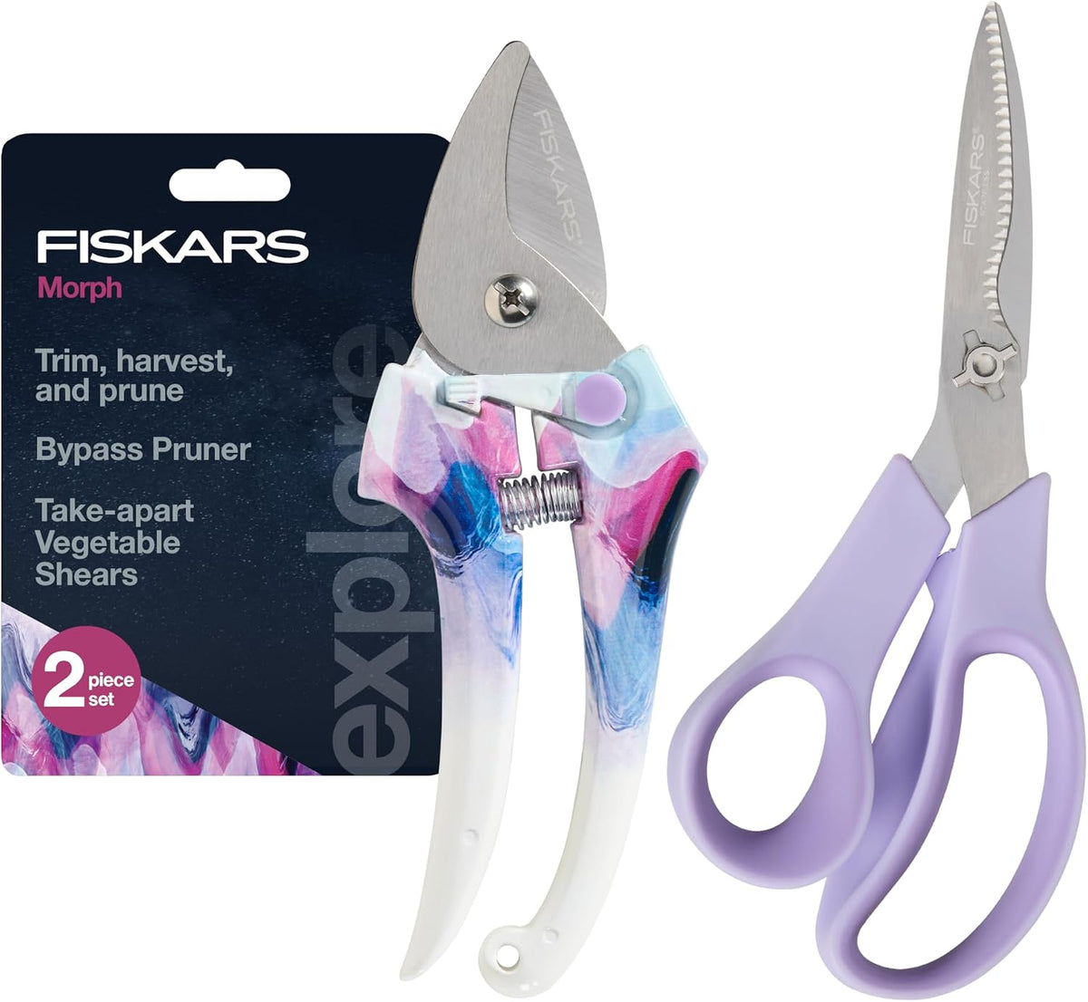 Fiskars 2-Piece Garden Tool Set, Pruning Shears & Vegetable Scissors Father Jim Norris notebooks