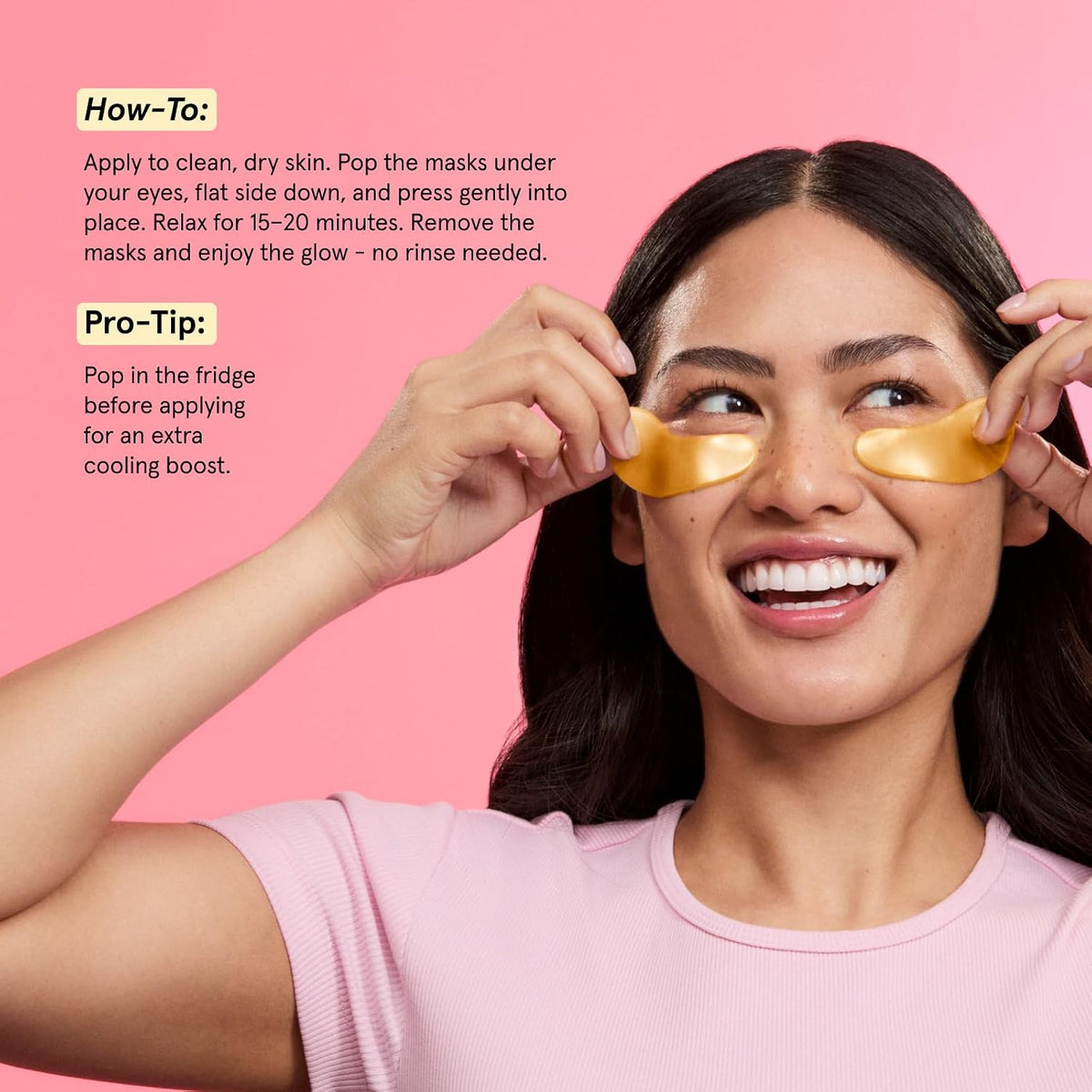 grace & stella Award Winning Eye Patches for Women (24 Pairs, Gold)