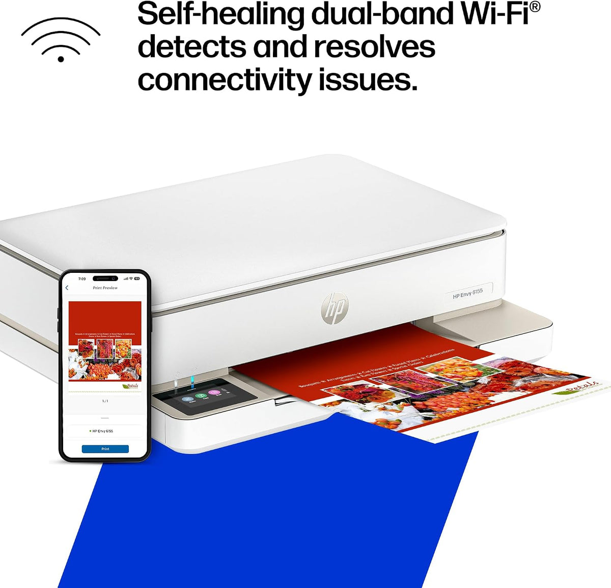HP Envy 6155 Wireless All-in-One Color Inkjet Printer, Print, Scan, Copy, Duplex Printing Best-for-Home, 3 Month Trial of Instant Ink Included, AI-Capable (C2WR7A) Portobello Father Jim Norris notebooks