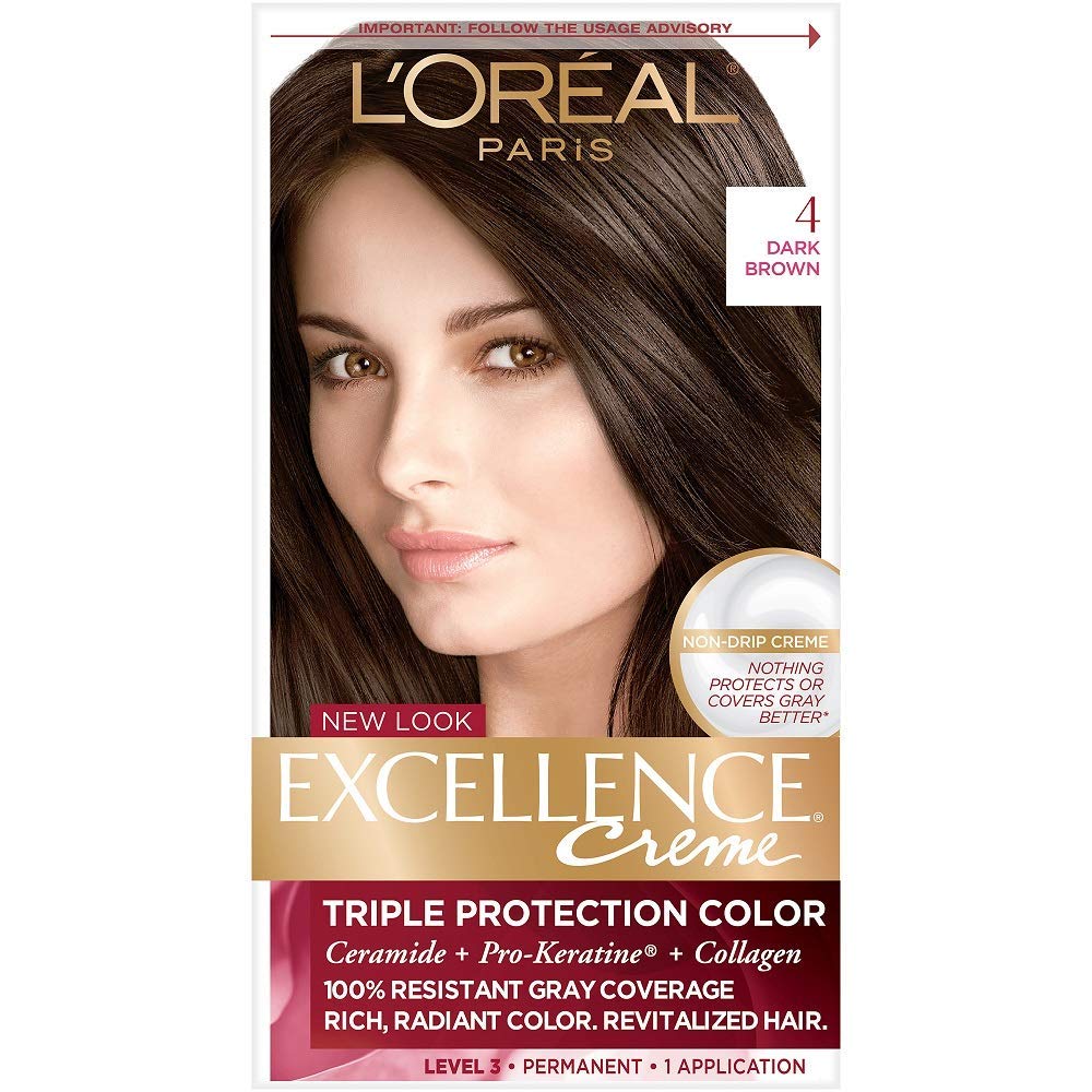 L'Oreal Paris Excellence Crème Hair Color, 4AR Dark Chocolate Brown Father Jim Norris notebooks
