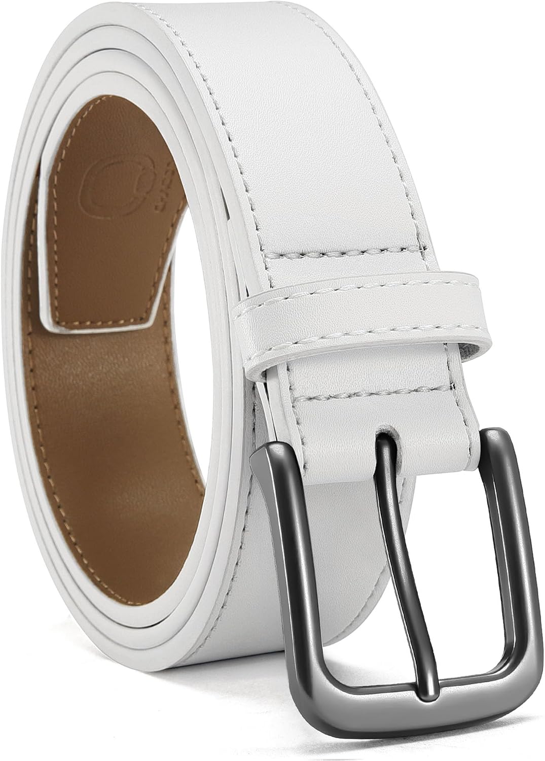 CHAOREN Mens Belts Leather 35mm for Jeans - Tough at Work, Sharp Daily