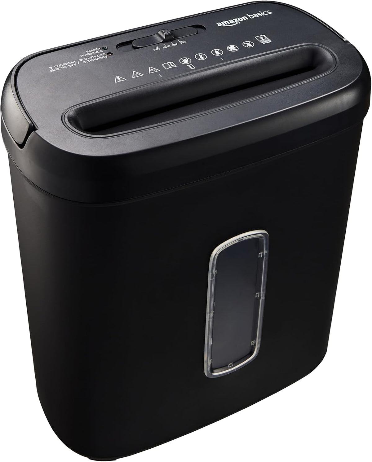 Amazon Basics 8-Sheet High Security Cross Cut Paper and Credit Card Shredder with P-4 Security, Auto Shut-off, Black Father Jim Norris notebooks