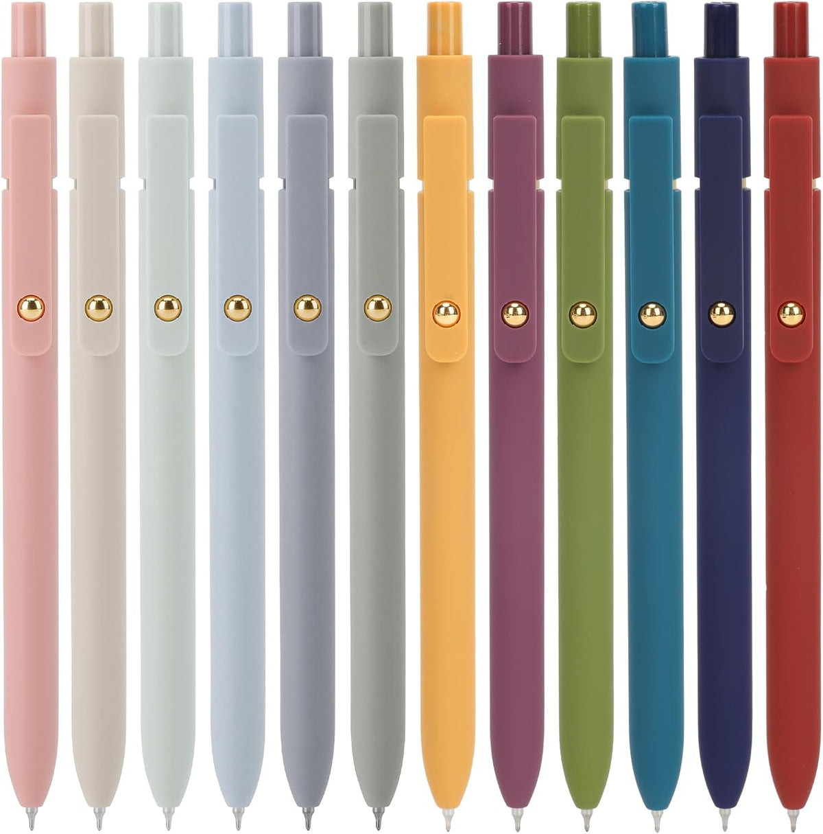Ddaowanx Gel Pens,6 Pcs 0.5mm Retractable Quick Dry Black Ink Pens Father Jim Norris notebooks