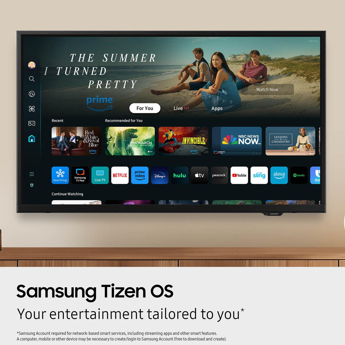 Samsung 32-Inch Class HD H5000F Smart TV (2025 Model) HDR, Object Tracking Sound Lite, Knox Security, One UI Tizen Father Jim Norris notebooks