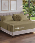 CGK Extra Deep Twin XL Sheet Set - 4pc College Dorm Room - Coral