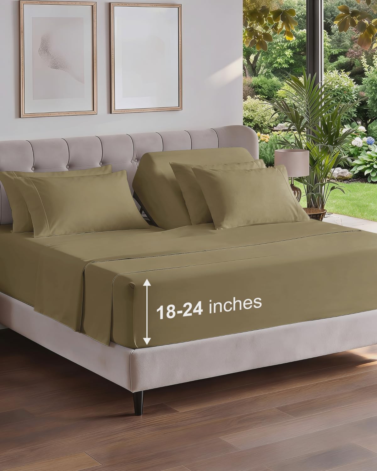 CGK Extra Deep Twin XL Sheet Set - 4pc College Dorm Room - Coral