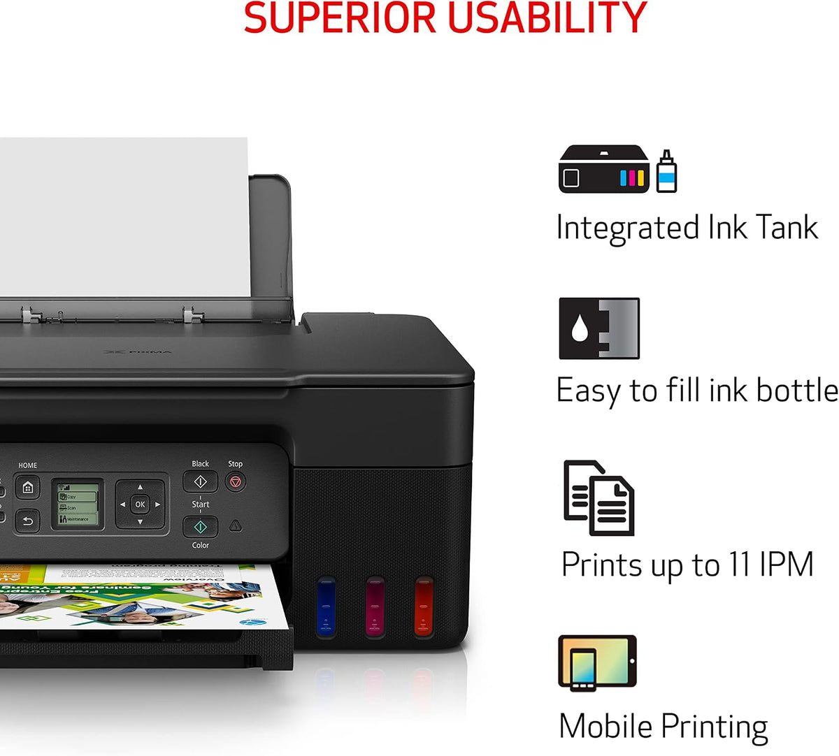 Canon MegaTank G3270 All-in-One Wireless Color Printer Father Jim Norris notebooks