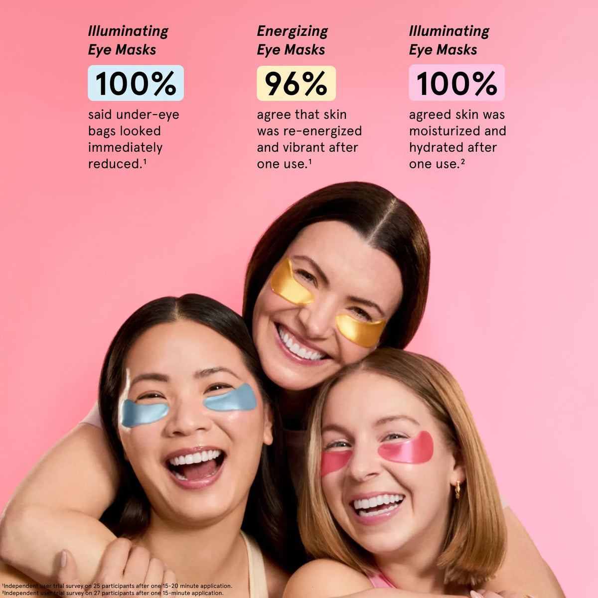 grace & stella Award Winning Eye Patches for Women (24 Pairs, Gold)