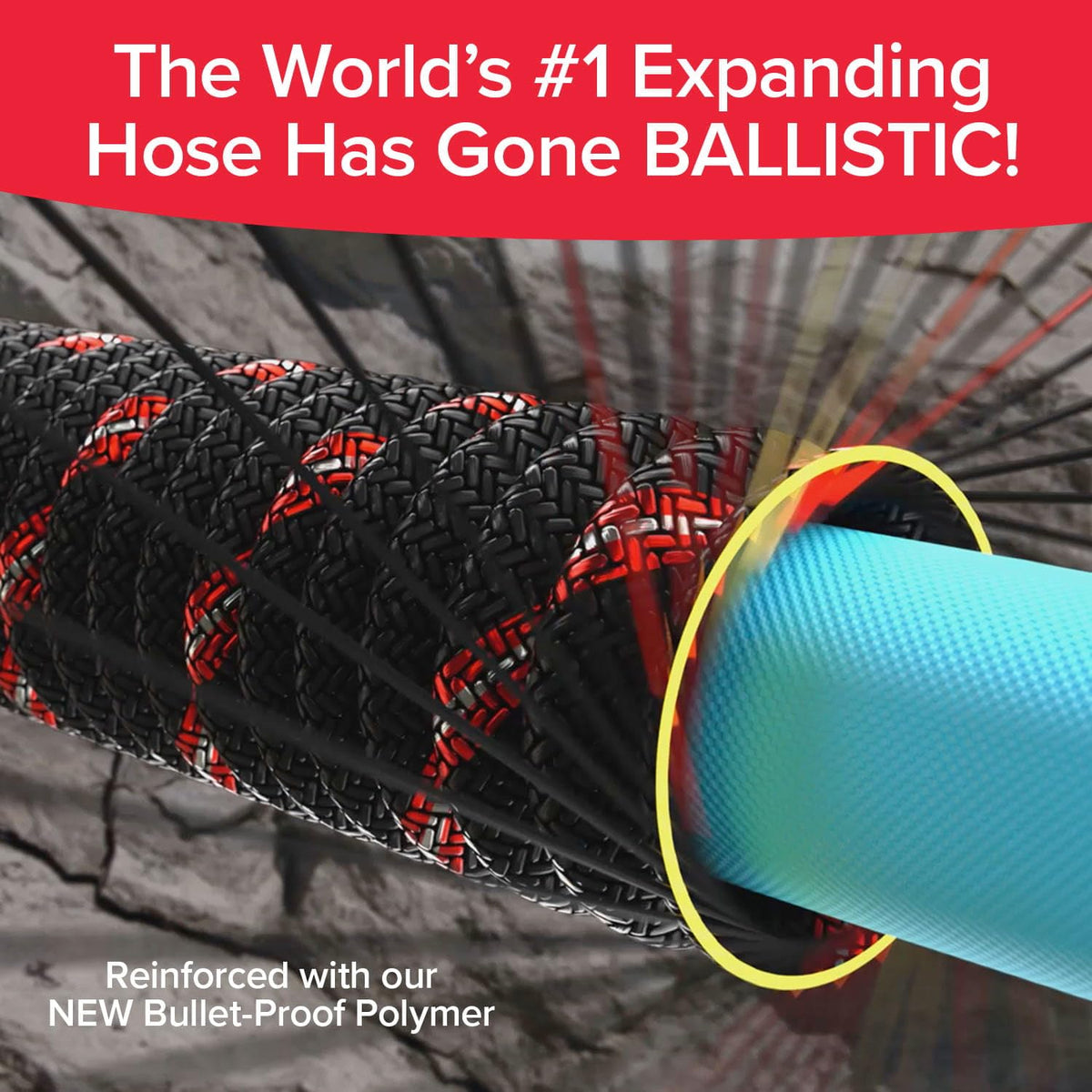 Pocket Hose Ballistic 50 FT Expandable Garden Hose, No-Kink, As Seen on TV Father Jim Norris notebooks