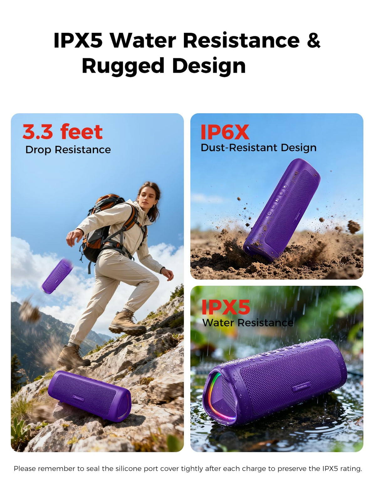 Bluetooth Speaker, 20W HD Sound, Portable Wireless, IPX5 Waterproof, Up to 24H Playtime, TWS Pairing, for Home/Party/Outdoor/Camping/Beach Essentials, Electronic Gadgets, Birthday Gift (Black) Father Jim Norris notebooks
