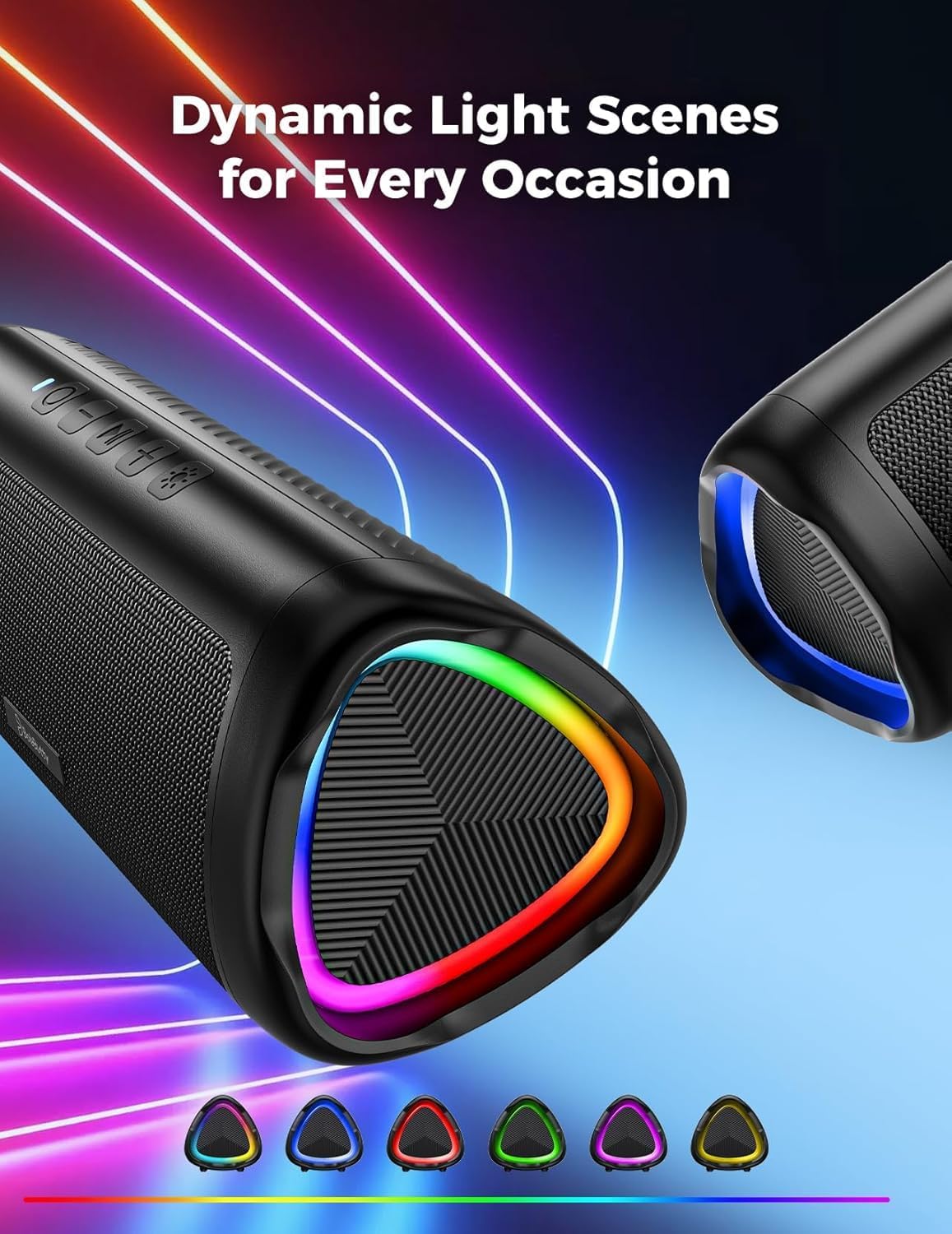 Bluetooth Speaker, 20W HD Sound, Portable Wireless, IPX5 Waterproof, Up to 24H Playtime, TWS Pairing, for Home/Party/Outdoor/Camping/Beach Essentials, Electronic Gadgets, Birthday Gift (Black) Father Jim Norris notebooks